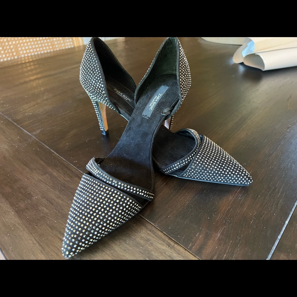 Never Worn Zara Basic Collection Black Dress Heels - image 1
